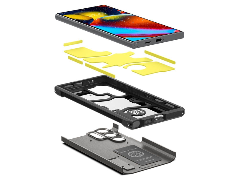 Spigen Tough Armor - gunmetal - Samsung Galaxy S24 Ultra