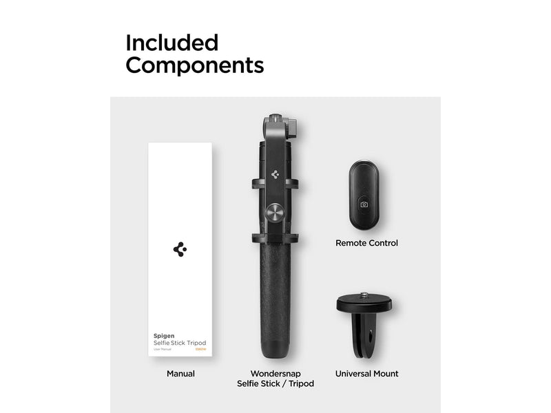 Spigen Tripod Selfie Stick - black - longer version
