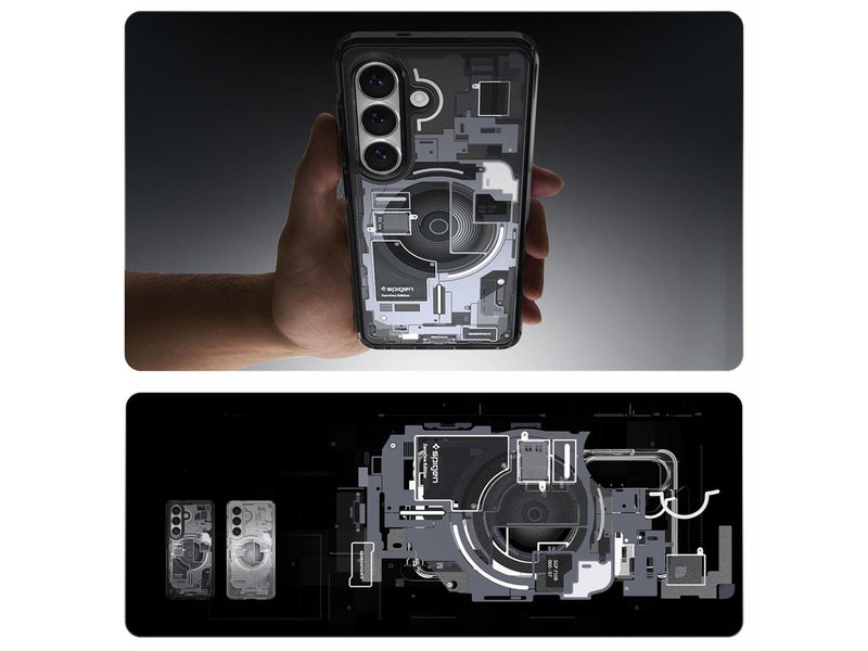 Spigen Ultra Hybrid Mag MagSafe Case for Samsung Galaxy S26 Zero One - Clear Black
