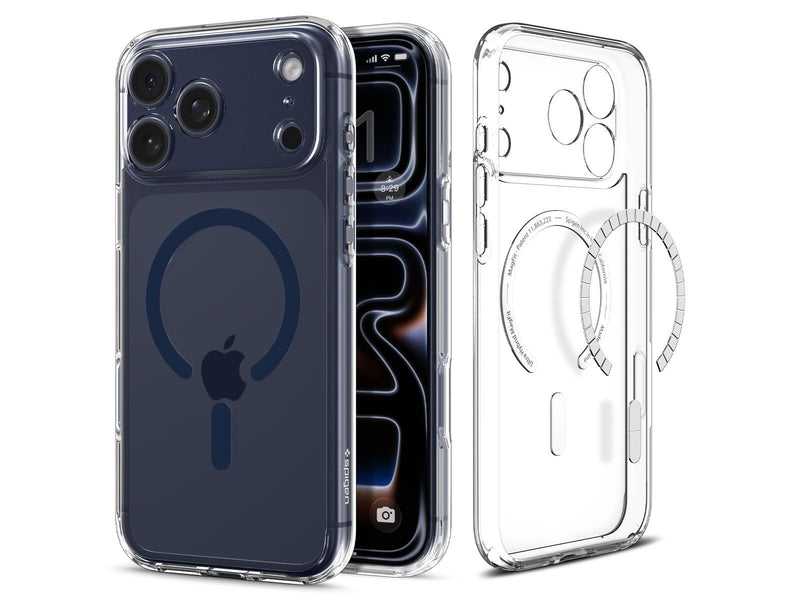 Spigen Ultra Hybrid MagSafe - clear deep blue - iPhone 17 Pro