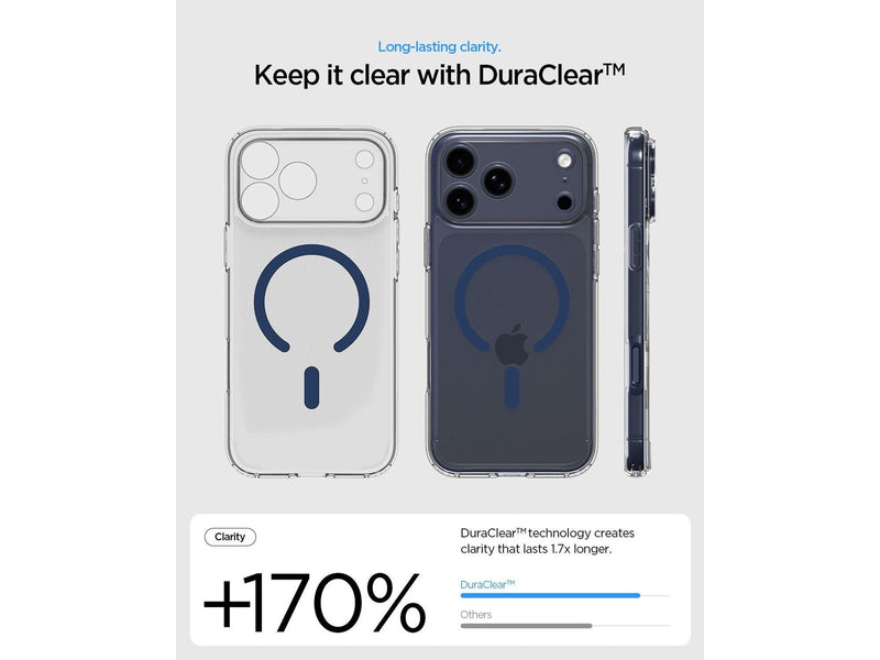 Spigen Ultra Hybrid MagSafe - clear deep blue - iPhone 17 Pro Max