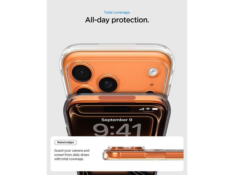 Spigen Ultra Hybrid MagSafe - clear orange - iPhone 17 Pro