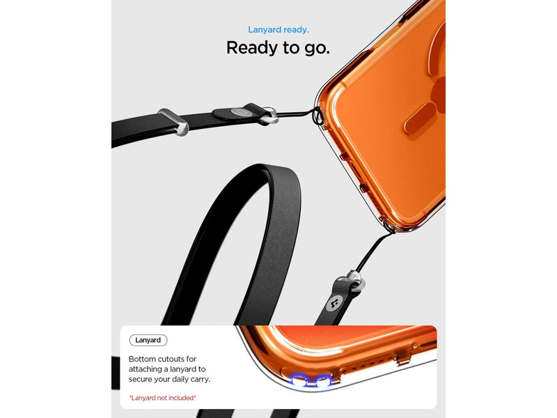 Spigen Ultra Hybrid MagSafe - clear orange - iPhone 17 Pro