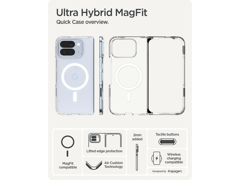 Spigen Ultra Hybrid MagSafe - clear white - Google Pixel 10 Pro Fold