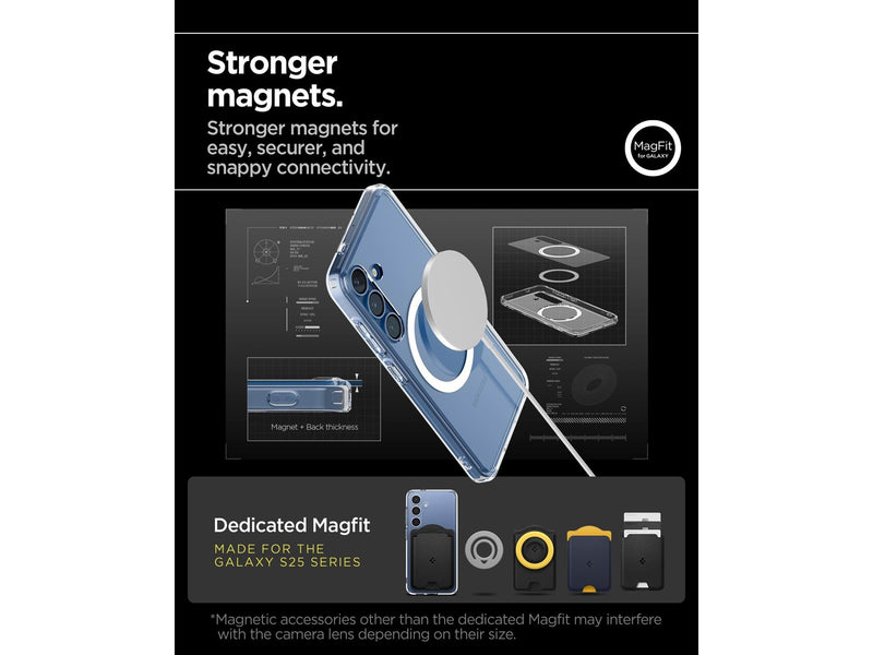 Spigen Ultra Hybrid MagSafe - clear white - Samsung Galaxy S25+