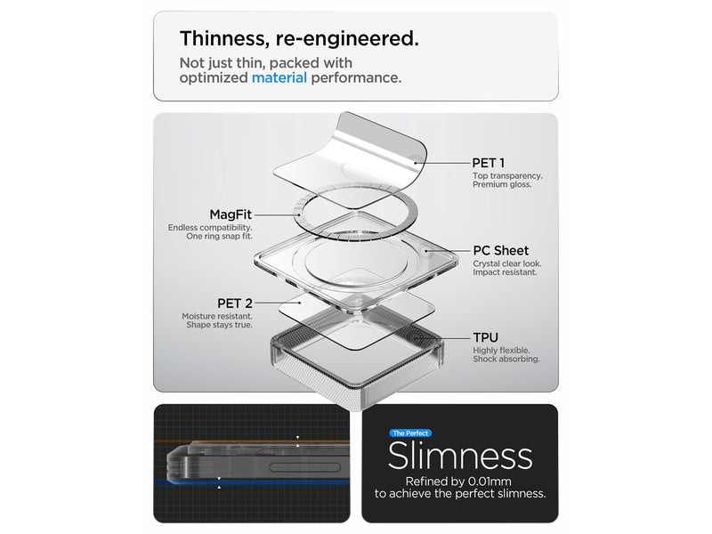 Spigen Ultra Hybrid MagSafe - clear white - Samsung Galaxy S26