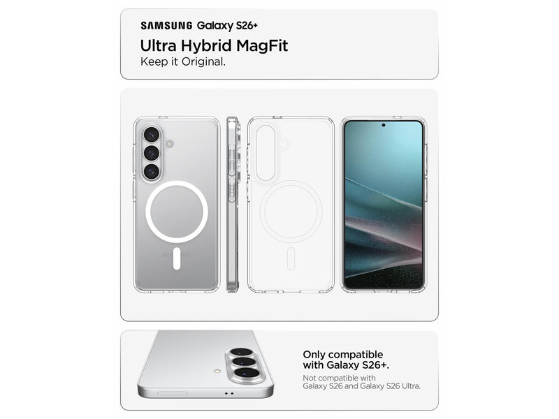 Spigen Ultra Hybrid MagSafe - clear white - Samsung Galaxy S26+