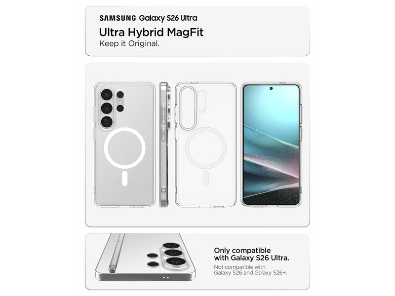 Spigen Ultra Hybrid MagSafe - clear white - Samsung Galaxy S26 Ultra