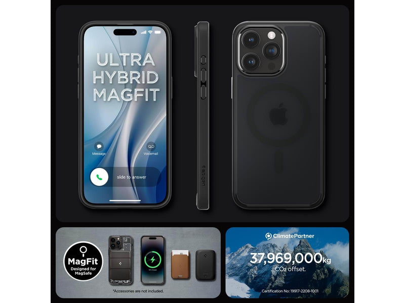 Spigen Ultra Hybrid MagSafe - frost black - iPhone 15 Pro