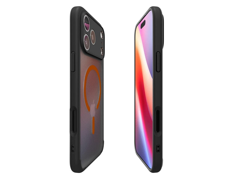 Spigen Ultra Hybrid MagSafe - frost black orange - iPhone 17 Pro Max