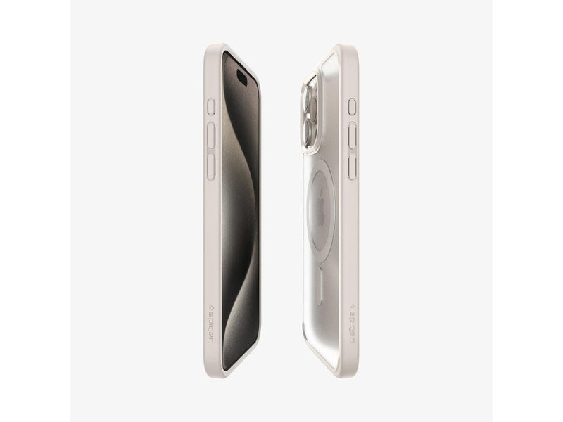 Spigen Ultra Hybrid MagSafe - frost natural titanium - iPhone 15 Pro