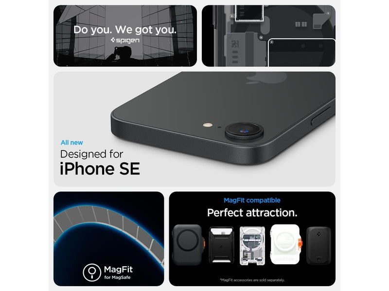 Spigen Ultra Hybrid MagSafe - zero one black - iPhone 17e/16e