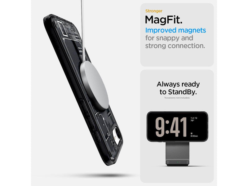 Spigen Ultra Hybrid MagSafe - zero one black - iPhone 17e/16e