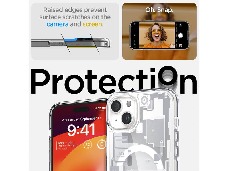 Spigen Ultra Hybrid MagSafe - zero one white - iPhone 15 Plus