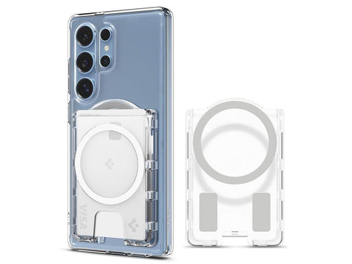 Spigen Ultra Hybrid Wallet MagSafe+ - crystal clear - Samsung Galaxy S25 Series