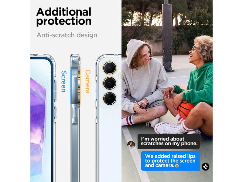Spigen Ultra Hybrid - crystal clear - Samsung Galaxy A55