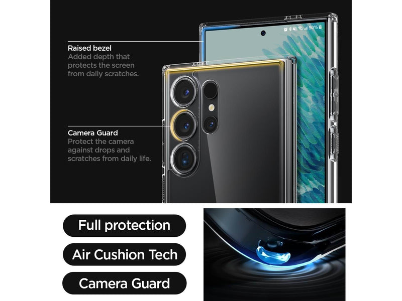 Spigen Ultra Hybrid - crystal clear - Samsung Galaxy S24 Ultra