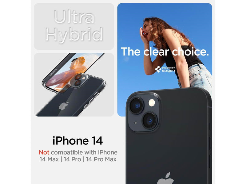 Spigen Ultra Hybrid - crystal clear - iPhone 14