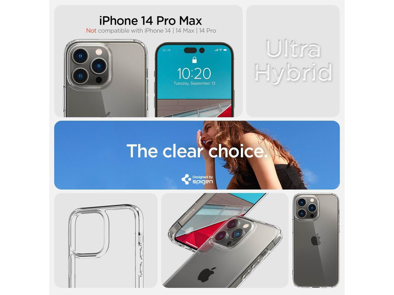 Spigen Ultra Hybrid - crystal clear - iPhone 14 Pro Max