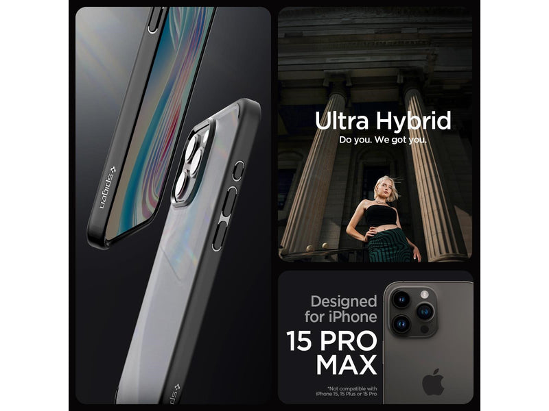 Spigen Ultra Hybrid - frost black - iPhone 15 Pro Max