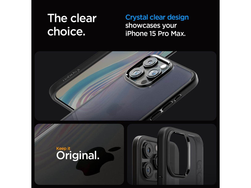 Spigen Ultra Hybrid - frost black - iPhone 15 Pro Max