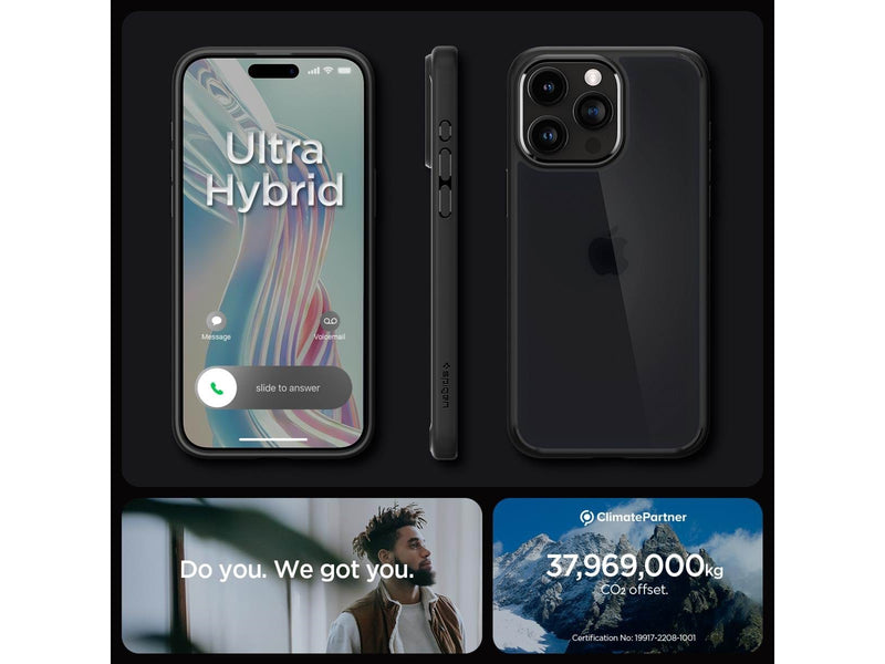 Spigen Ultra Hybrid - frost black - iPhone 15 Pro Max