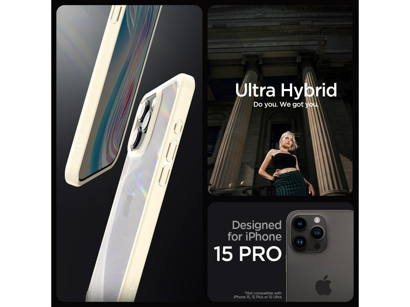 Spigen Ultra Hybrid - mute beige - iPhone 15 Pro