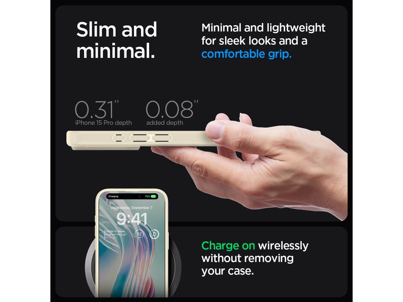 Spigen Ultra Hybrid - mute beige - iPhone 15 Pro