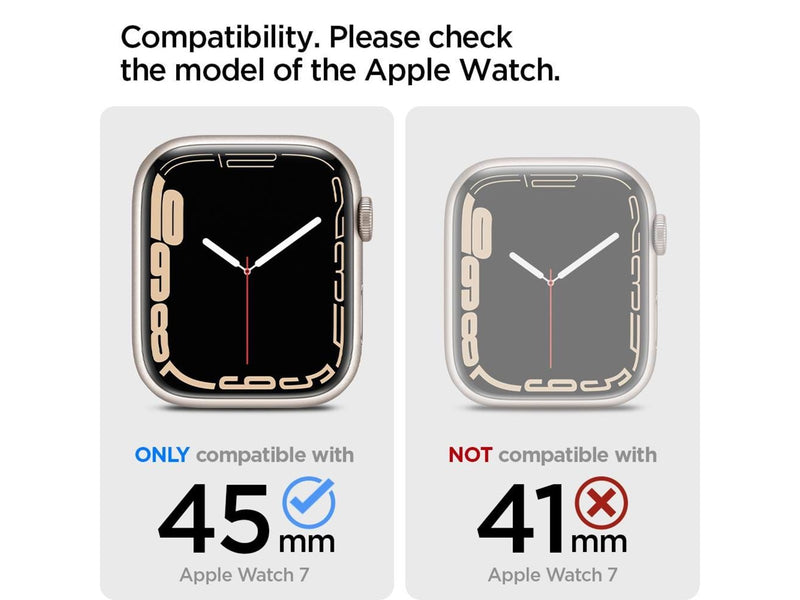 Spigen Ultra Hybrid - space clear - Apple Watch 9/8/7 45mm