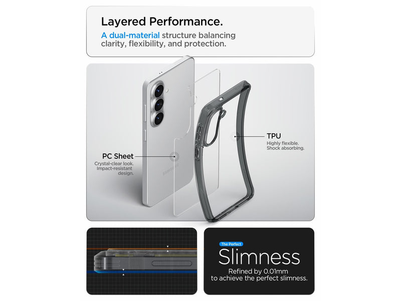Spigen Ultra Hybrid - space crystal - Samsung Galaxy S26