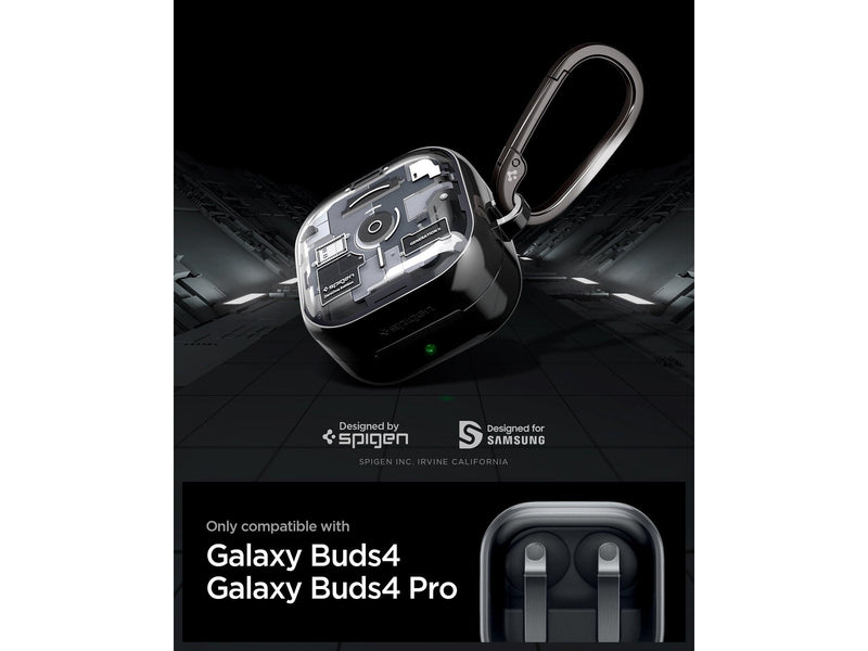 Spigen Ultra Hybrid - zero one black - Samsung Galaxy Buds 4 Pro/4