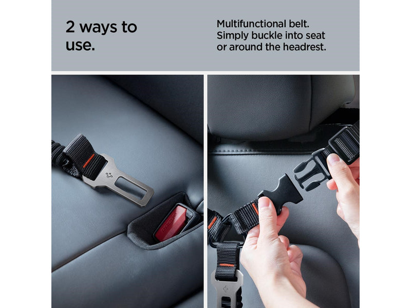 Spigen Universal Car Seat Belt Holder For Pet PS100 - black