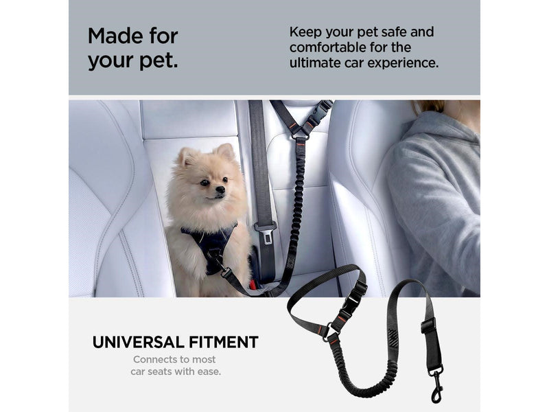 Spigen Universal Car Seat Belt Holder For Pet PS100 - black