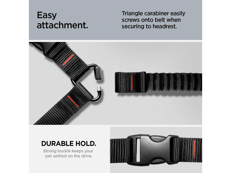Spigen Universal Car Seat Belt Holder For Pet PS100 - black