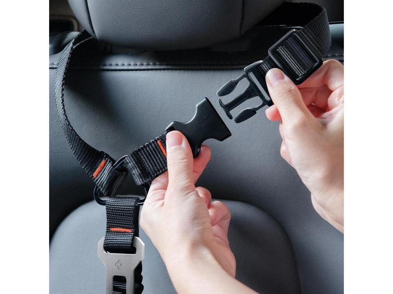 Spigen Universal Car Seat Belt Holder For Pet PS100 - black