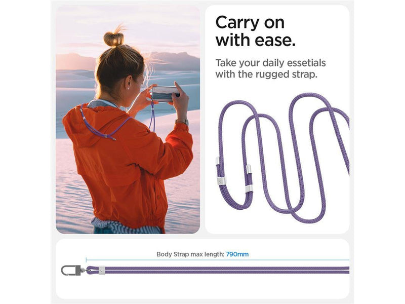 Spigen Universal Cross Body Strap 2 1 Pack - deep purple