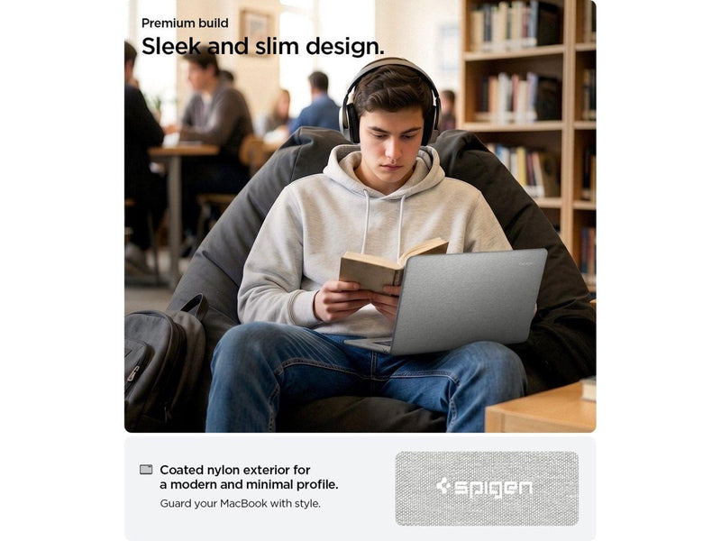Spigen Urban Fit Case for MacBook Air 13" 2023 / 2024 / 2025 2026 - Gray