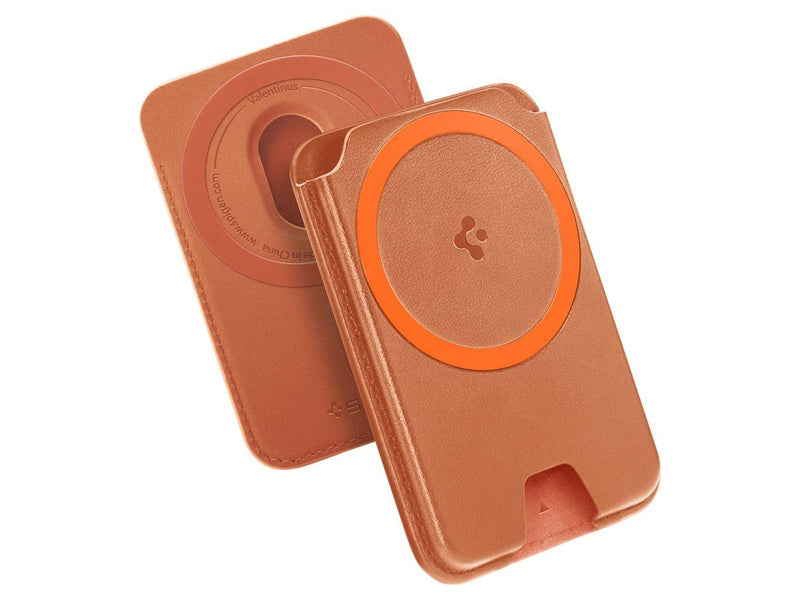 Spigen Valentinus MagFit+ MagSafe Magnetic Phone Wallet - Orange