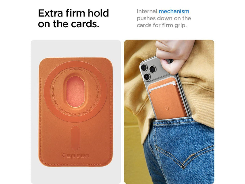 Spigen Valentinus MagSafe Magnetic Phone Wallet - Orange