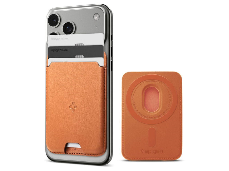 Spigen Valentinus MagSafe Magnetic Phone Wallet - Orange