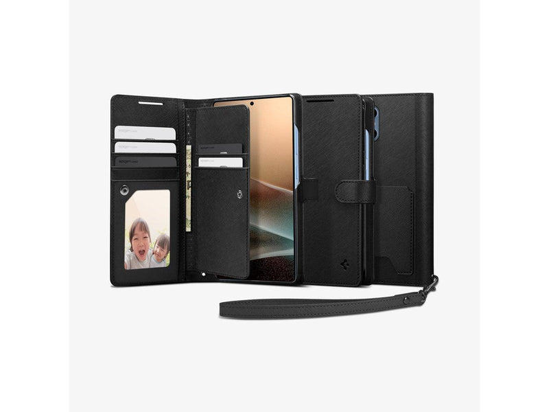 Spigen Wallet S - black - Samsung Galaxy S25 Ultra