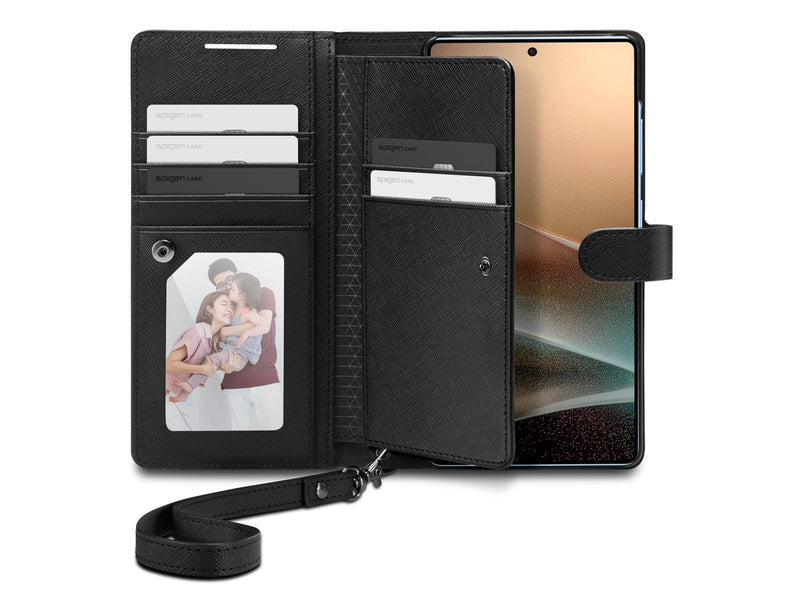 Spigen Wallet S - black - Samsung Galaxy S25 Ultra