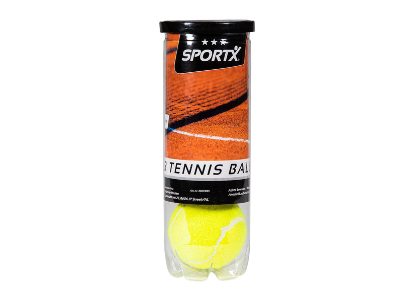 SportX Tennis Balls in Tube 3 pcs.