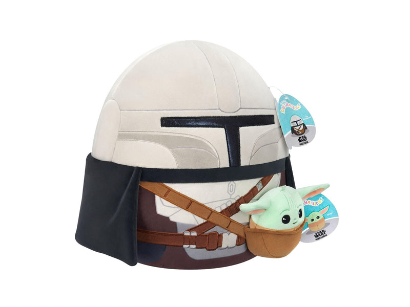 Squishmallows 30 cm Mandalorian and 9 cm Grogu