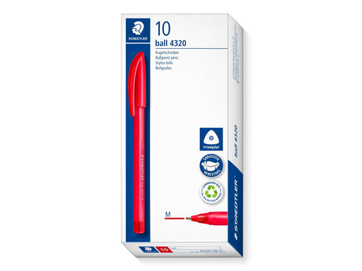 Staedtler Ballpoint pen ball 4320 10 pcs M red