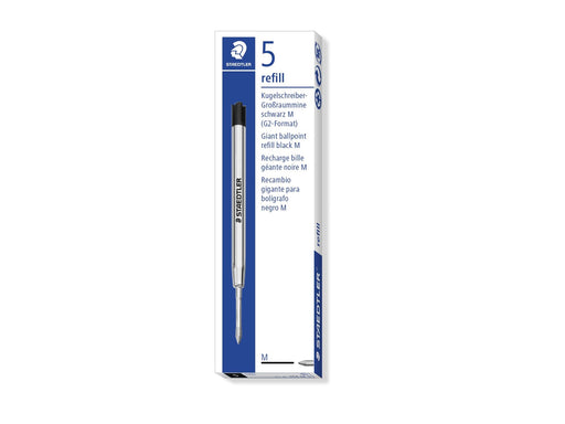 Staedtler Ballpoint refill 5 pcs G2 format black M
