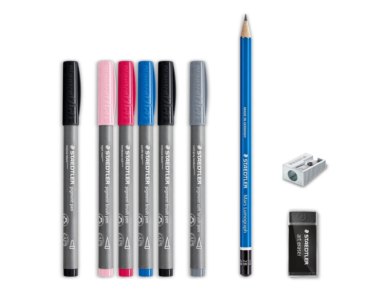 Staedtler Brush Lettering Set 9 pcs 100% PEFC