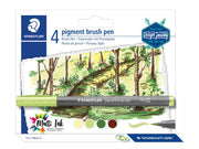 Staedtler Brush Pens "Forest Colours" 4 pcs