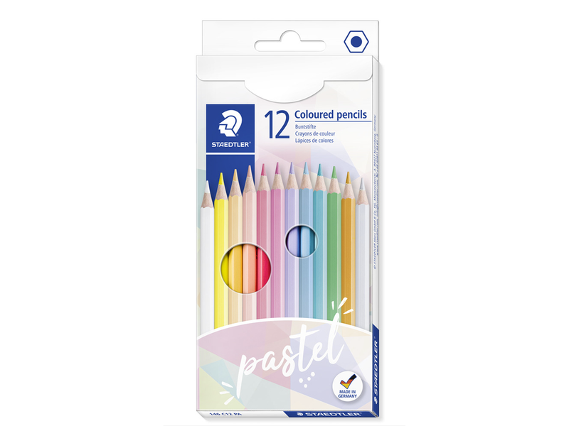 Staedtler Col. pencil 12pcs Pastel  100% PEFC