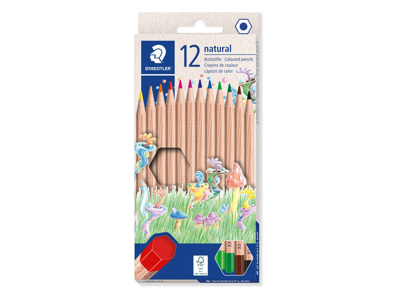 Staedtler Col. pencil natural 12pc   FSC 100%